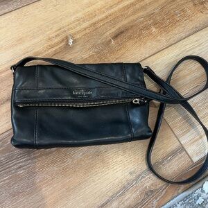 Kate Spade Black Leather Crossbody Bag
